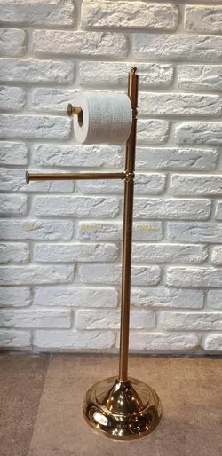 استند جای حوله و دستمال توالت ایستاده طلایی براق خرید و قیمت - فروشگاه اینترنتی سام