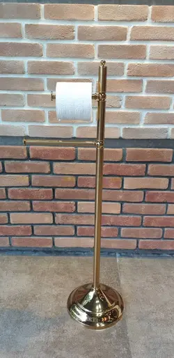 استند جای حوله و دستمال توالت ایستاده طلایی براق خرید و قیمت - فروشگاه اینترنتی سام