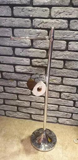 استند جای حوله و دستمال توالت ایستاده کروم خرید و قیمت - فروشگاه اینترنتی سام