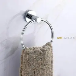 خرید و قیمت حوله حلقه ای استیل دیواری هامر - فروشگاه اینترنتی سام