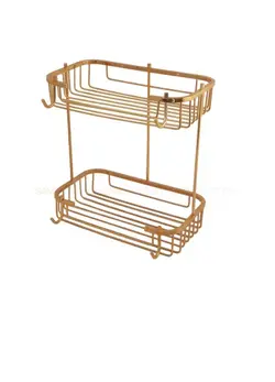 سبد مستطیل دو طبقه حمام دیواری - فروشگاه اینترنتی سام