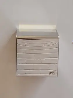 خرید و قیمت جای دستمال توالت رنگ کروم مناسب سرویس بهداشتی