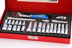 جعبه بكس ١/٤ درايو ۲۶ عددي اينچي كينگ توني مدل 2526SR