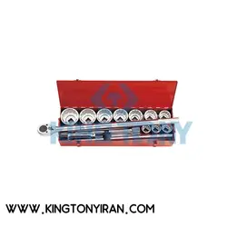 جعبه بکس ١اينچ درایو ١٤ عددی ميليمتري کینگ تونی مدل 8015MR