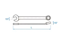 آچار یکسر رینگ و یکسر تخت میلیمتر کینگ تونی