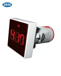 چراغ سیگنال آمپرمتر مربع AC قطر 22 میلیمتر JBH
