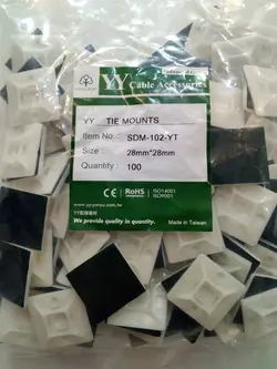 پایه بست کمربندی چسبی Y.Y سایز 28*28