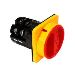 کلید گردان سه فاز و نول یکطرفه قفل شو 25 آمپر الکترو کهربا