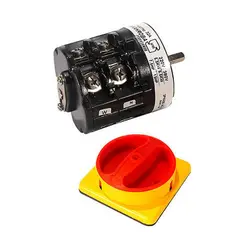 کلید گردان سه فاز و نول یکطرفه قفل شو 25 آمپر الکترو کهربا