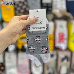 جوراب مچی تا به تا طرح گاوی