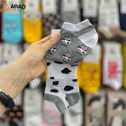 جوراب مچی تا به تا طرح گاوی