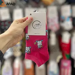 جوراب مچی فانتزی طرح یونیکورن سرخابی