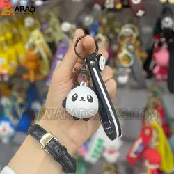 جاکلیدی سیلیکونی طرح پاندا سفید