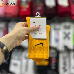 جوراب ساقدار اسپرت نایکی تناژ زرد