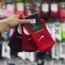 جوراب ساقدار اسپرت نایکی تناژ قرمز