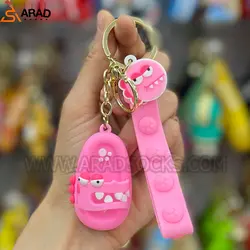 جاکلیدی سیلیکونی طرح دمپایی