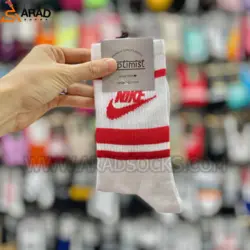 جوراب ساقدار طرح نایکی دو خط