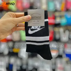 جوراب ساقدار طرح نایکی دو خط