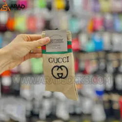 جوراب ساقدار طرح gucci