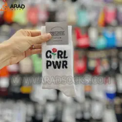 جوراب ساقدار طرح Girl power