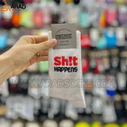 جوراب ساقدار طرح Shit happens