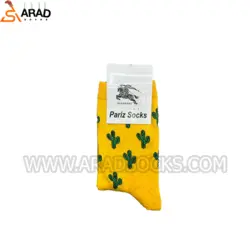 جوراب ساقدار طرح کاکتوس