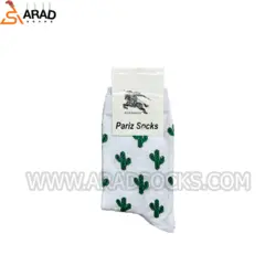 جوراب ساقدار طرح کاکتوس