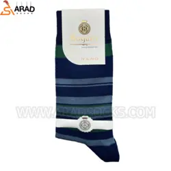 جوراب ساقدار خط دار مردانه