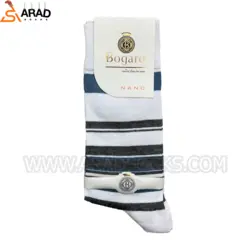 جوراب ساقدار خط دار مردانه