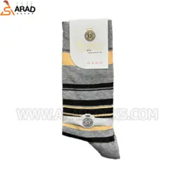جوراب ساقدار خط دار مردانه