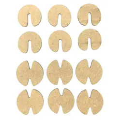 اکسسوری چوبی زیورآلات 12 عددی 4 و 5 سانتی متر کد ac36