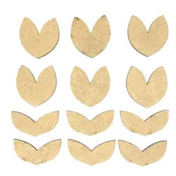 اکسسوری چوبی زیورآلات 12 عددی 5 و 6 سانتی متر کد ac28