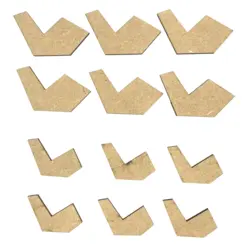 اکسسوری چوبی زیورآلات 12 عددی 6 تا 4 سانت کد ac03