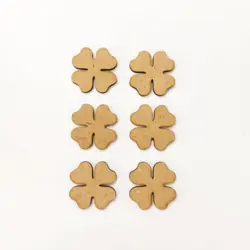 اکسسوری چوبی زیورآلات 6 عددی 3 سانتی متر کد ac48