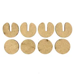 اکسسوری چوبی زیورآلات 8 عددی 4 سانت کد ac09