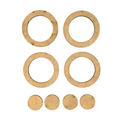 اکسسوری چوبی زیورآلات 8 عددی 7 و 3 سانتی متر کد ac30