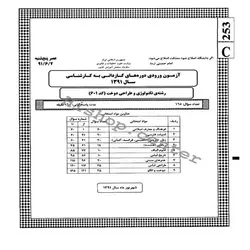 سوالات کاردانی به کارشناسی سراسری تکنولوژی و طراحی دوخت – 91