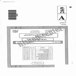 سوالات کاردانی به کارشناسی سراسری علوم آزمایشگاهی – 92