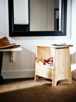 چهار پایه پا تختی ایکیا PERJOHAN Stool with storage