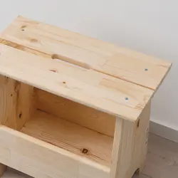 چهار پایه پا تختی ایکیا PERJOHAN Stool with storage