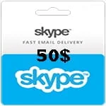 گیفت کارت 50 دلاری اسکایپ Skype