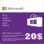 گیفت کارت 20 دلاری مایکروسافت