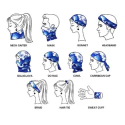 دستمال سر و گردن هزاردستان طرح کوه و ماه مدل das69