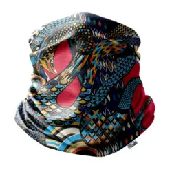 دستمال سر و گردن هزاردستان طرح اژدها مدل das35