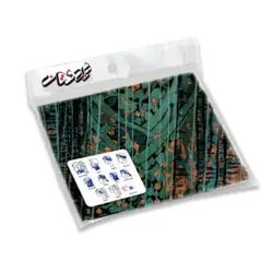 دستمال سر و گردن هزاردستان طرح نقاشی خط مدل das53
