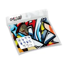 دستمال سر و گردن هزاردستان طرح نقاشی خیابونی مدل das50