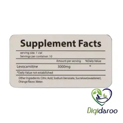 ویال خوراکی ال کارنیتین 3000 میلی گرم نورم لایف 10 عددی