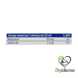 ویال خوراکی منیزیم شات یوروویتال 6 عددی