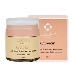 کرم ضدچروک حاوی عصاره خاویار لدورا کر 50 میلی‌لیتر