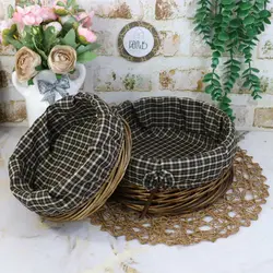 سبد نون و سبزی حصیری دایره (2تایی) - کلبه هنر